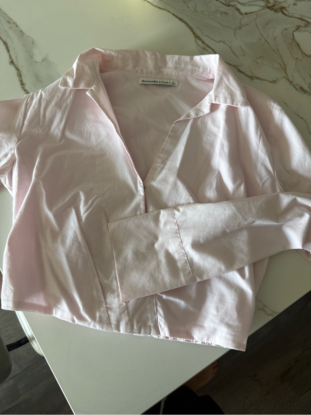 Abercrombie Cropped Button Down Shirt